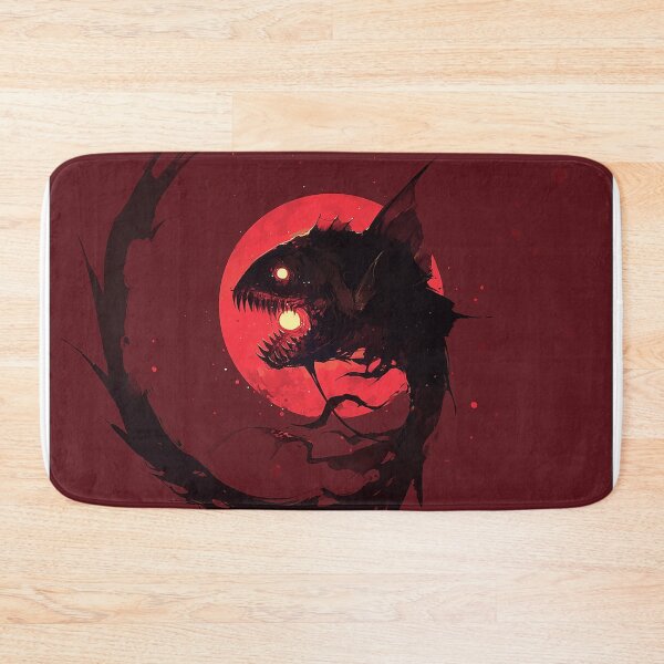 Item preview, Anglerfish Silhouette With Blood Moon Glow designed and sold by Christian Weiss.