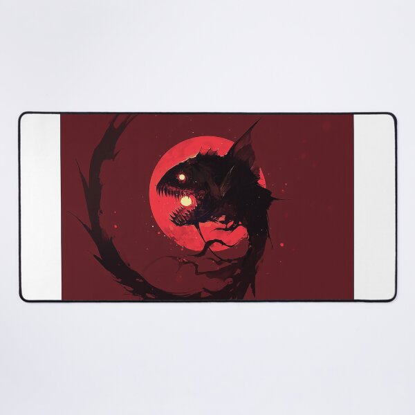 Item preview, Anglerfish Silhouette With Blood Moon Glow designed and sold by Christian Weiss.