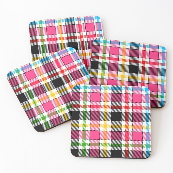 Item preview, Pink Black Multicolored Flannel Tartan Pattern Design  designed and sold by PatternTitan.