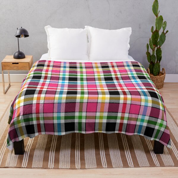 Item preview, Pink Black Multicolored Flannel Tartan Pattern Design  designed and sold by PatternTitan.