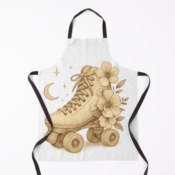 Item preview, Retro Roller Skate with Floral Magic designed and sold by Chill Doodles.
