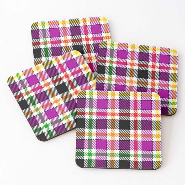 Item preview, Purple Black Multicolored Flannel Tartan Pattern Design  designed and sold by PatternTitan.