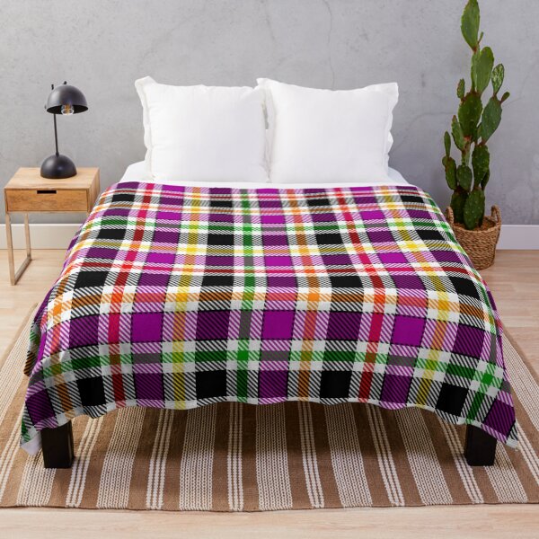 Item preview, Purple Black Multicolored Flannel Tartan Pattern Design  designed and sold by PatternTitan.