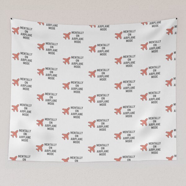 Item preview, "Mentally on airplane mode, do not disturb please" designed and sold by ChernivtsiSkoda.