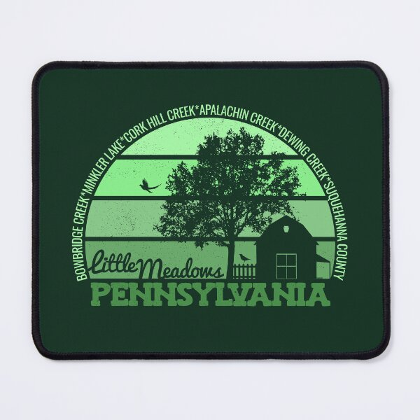Item preview, Little Meadows Pennsylvania Sunset Retro Vintage Local Pride Logo designed and sold by CRHPOD20.