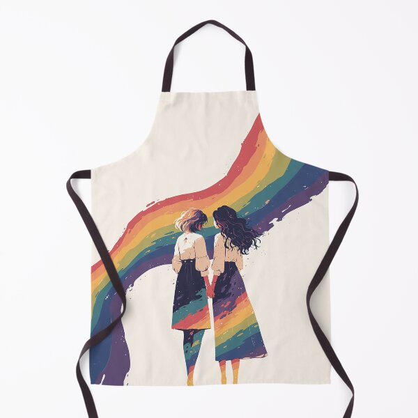 Item preview, Rainbow Silhouettes Of Women Holding Hands designed and sold by Christian Weiss.