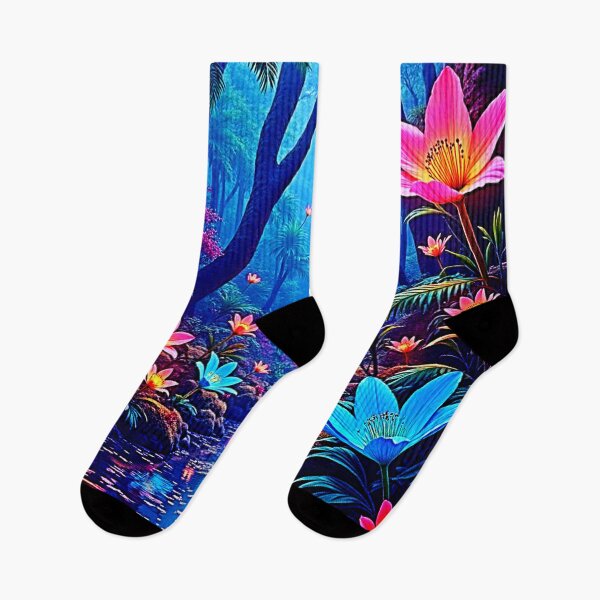 Item preview, Glowing Ethereal Jungle Oasis Design designed and sold by Health And Fitness Posts e-Store.