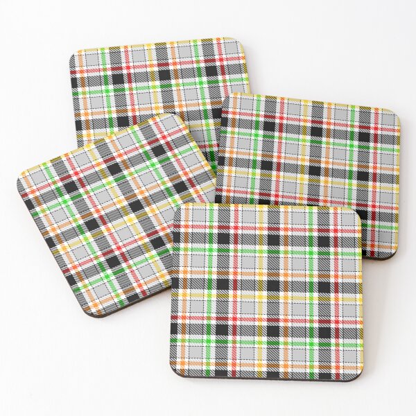 Item preview, Grey Black Multicolored Flannel Tartan Pattern Design  designed and sold by PatternTitan.