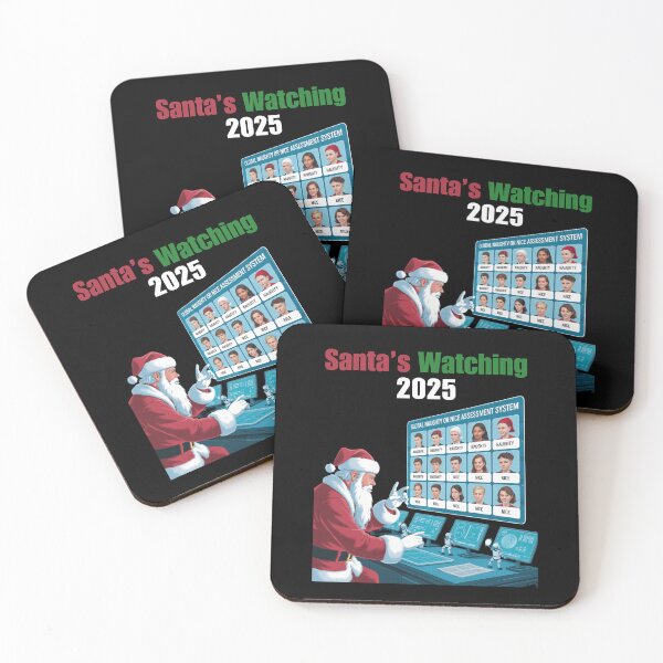 Item preview, Santa's Watching 2025 - AI Surveillance designed and sold by signshirtz.