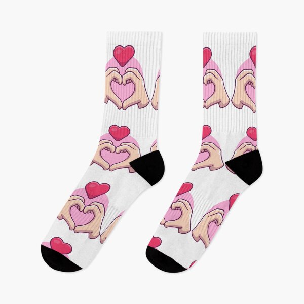Item preview, Cute Hands Heart Love Sticker – Romantic & Friendship Design designed and sold by ZYNORAworld.