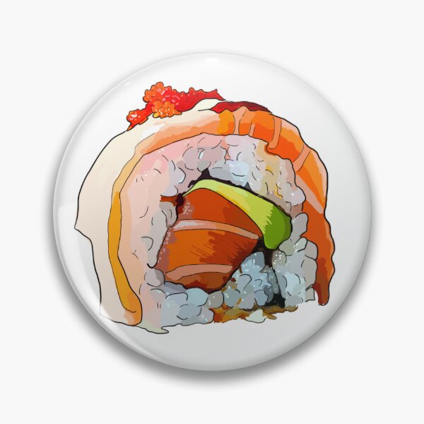 Item preview, Salmon and avocado sushi designed and sold by EatBirdLove.