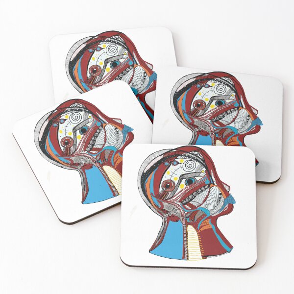 Item preview, Psychedelic Mind Map — Abstract Head Line Art designed and sold by Занурюйся.