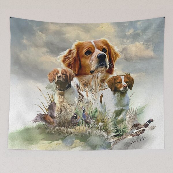 Item preview, Brittany Spaniels , French Brittany , Bird dog  designed and sold by TammyHunterArt.