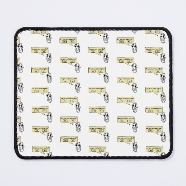 Item preview, Are You Overthinking This - Funny Retro Paperclip Assistant Sticker designed and sold by Doctor Michaela.