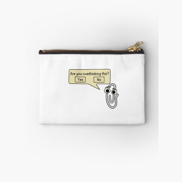 Item preview, Are You Overthinking This - Funny Retro Paperclip Assistant Sticker designed and sold by Doctor Michaela.