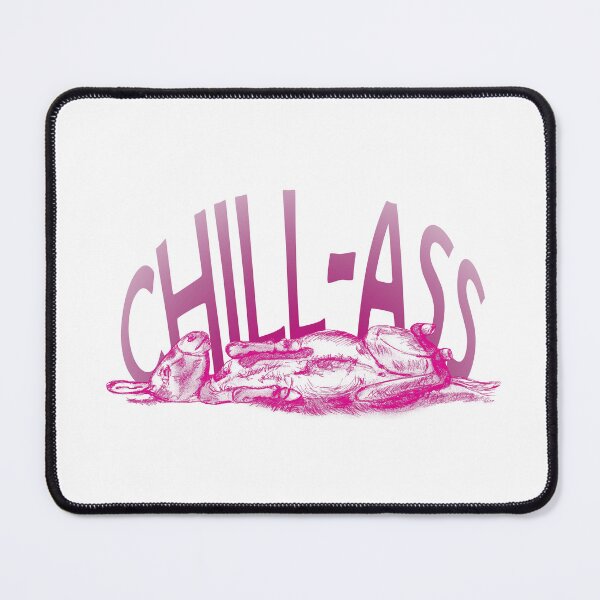 Item preview, Drawing of a donkey rolling on the ground - pink colored version with English text designed and sold by SylvieG18.
