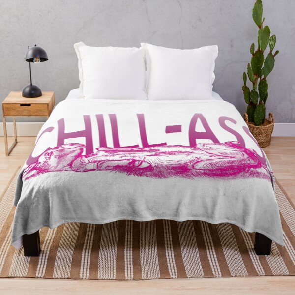 Item preview, Drawing of a donkey rolling on the ground - pink colored version with English text designed and sold by SylvieG18.