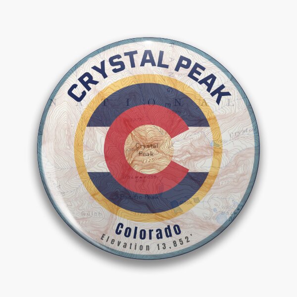 Item preview, Colorado Mountain Map - Crystal Peak designed and sold by Willz Designz.