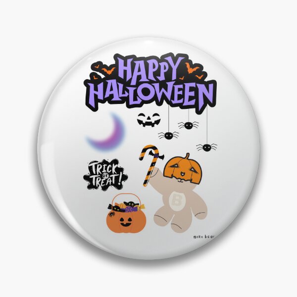Item preview, Mono Bear Halloween Graphic – Pumpkin Head Bear Trick or Treat designed and sold by mintmono-studio.