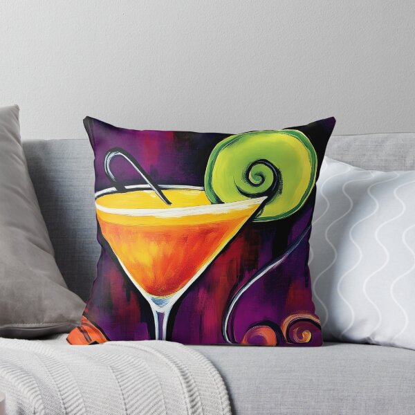 Item preview, Raise a Glass to Halloween with Festive Cocktails Pumpkins and Spiraling Color designed and sold by OlfactoART Studio.
