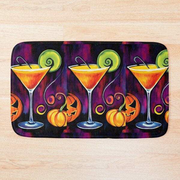 Item preview, Raise a Glass to Halloween with Festive Cocktails Pumpkins and Spiraling Color designed and sold by OlfactoART Studio.