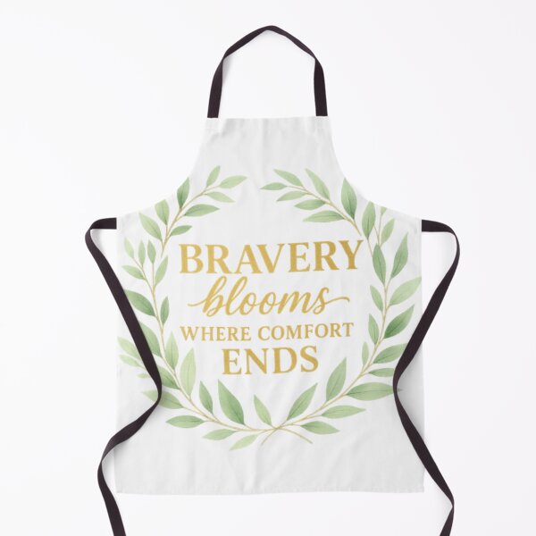 Item preview, Bravery Blooms Where Comfort Ends – Motivational T-Shirt & Gift Design designed and sold by GogoVibes.