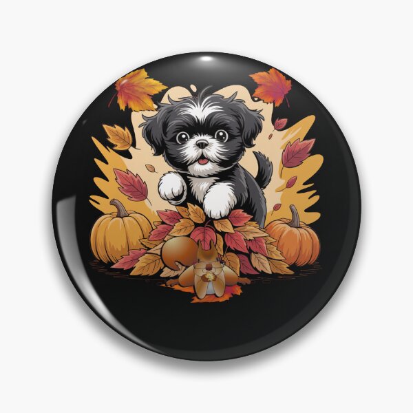 Item preview, Shih Tzu Dog Fall Season designed and sold by tamdevo1.