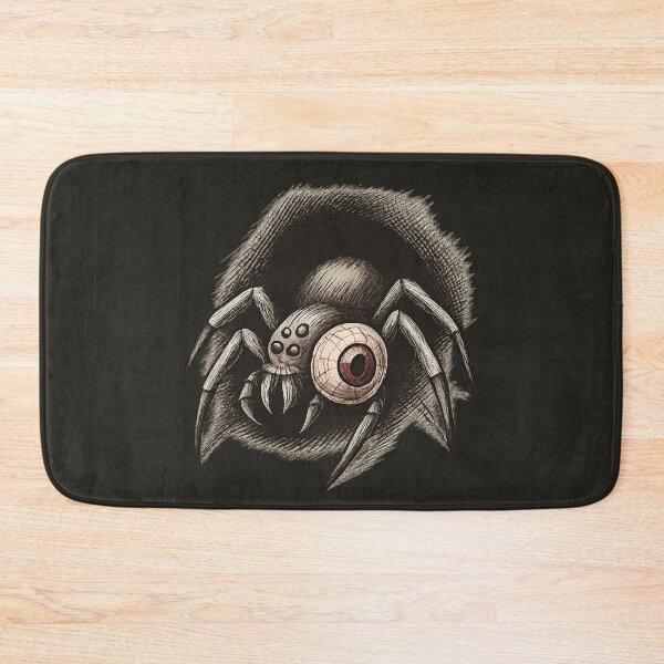 Item preview, Halloween Spider with Bloodshot Eyeball Vintage Etching designed and sold by Meandmyshop.