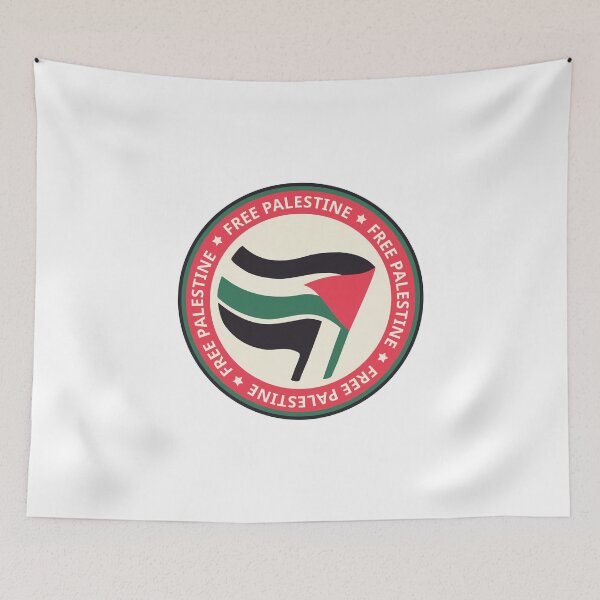 Item preview, Free Palestine antifa flag designed and sold by piscininha.
