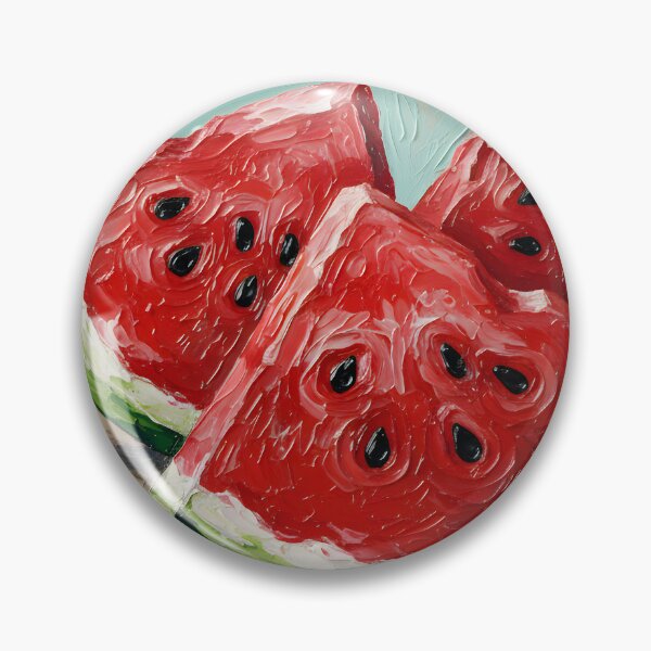 Item preview, Red watermelon in acrylic colors, harmonious and delicious colors reflect the beauty of the fruits and provide beautiful visual nutrition. designed and sold by jotcar.