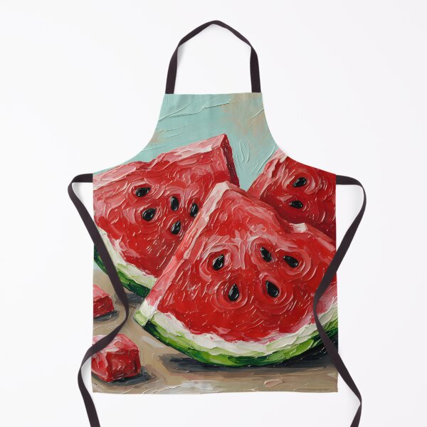 Item preview, Red watermelon in acrylic colors, harmonious and delicious colors reflect the beauty of the fruits and provide beautiful visual nutrition. designed and sold by jotcar.