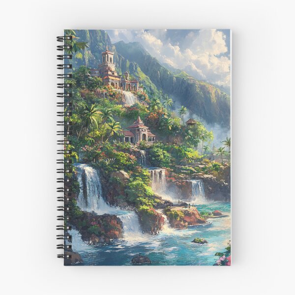 Item preview, Waterfall City designed and sold by Awesome-Artwork.