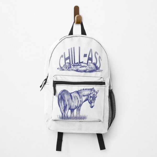 Item preview, Drawing of a donkey rolling on the ground - navy blue colorized version with English text designed and sold by SylvieG18.