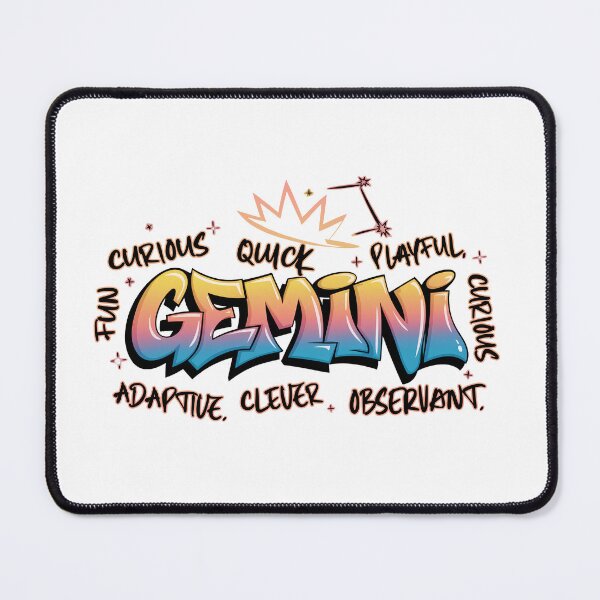 Item preview, Gemini Zodiac Personality Graphic – Astrology Star Sign Design for Expressive Geminis designed and sold by JoeZigns81.