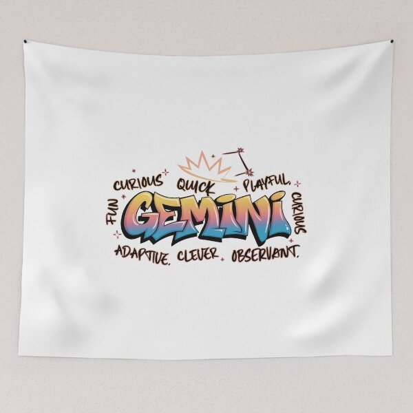 Item preview, Gemini Zodiac Personality Graphic – Astrology Star Sign Design for Expressive Geminis designed and sold by JoeZigns81.