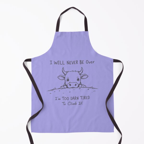 Item preview, Funny Cow Quote Too Tired To Climb It Exhausted Humor designed and sold by Jessica Becker.