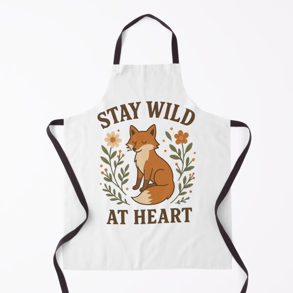 Artikelvorschau, Wild Soul – Fuchs & Blumen Retro Artwork entworfen und verkauft von teevoxx.