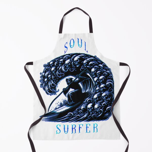 Item preview, Soul Surfer Grim Reaper Skeleton Surf T-Shirt designed and sold by Sinister prints.