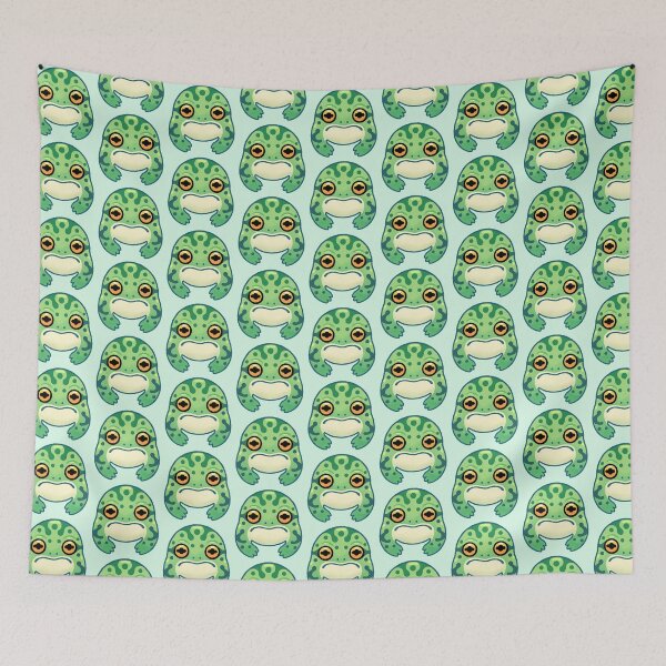 Item preview, Cute Grumpy Frog Face designed and sold by Tami Wicinas.