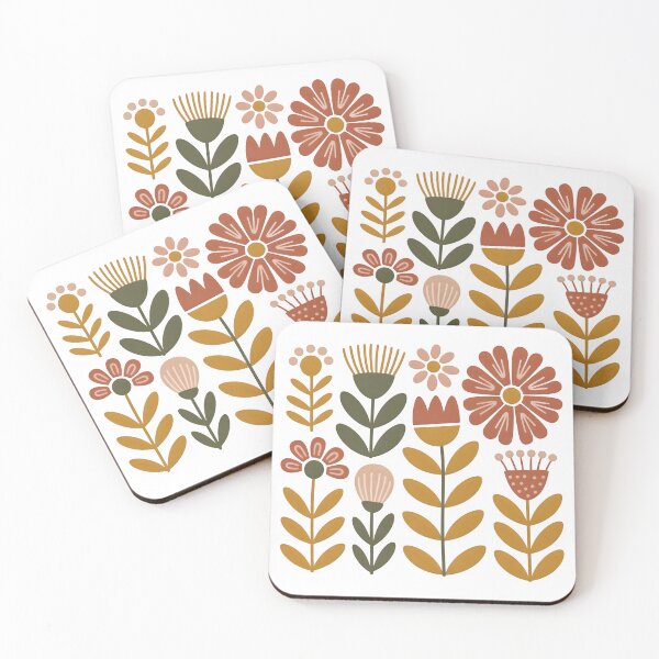 Item preview, Retro Bohemian Flowers – Vintage Floral Illustration designed and sold by drchzak.