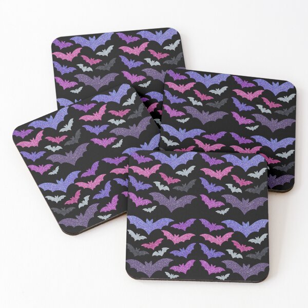 Item preview, Glitter Bats Pattern – Holographic & Sparkly Halloween Design designed and sold by Meandmyshop.
