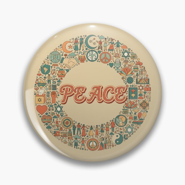 Item preview, Retro Peace Mandala - A Symbol of Global Diversity and Kindness designed and sold by Mandeville Photography.