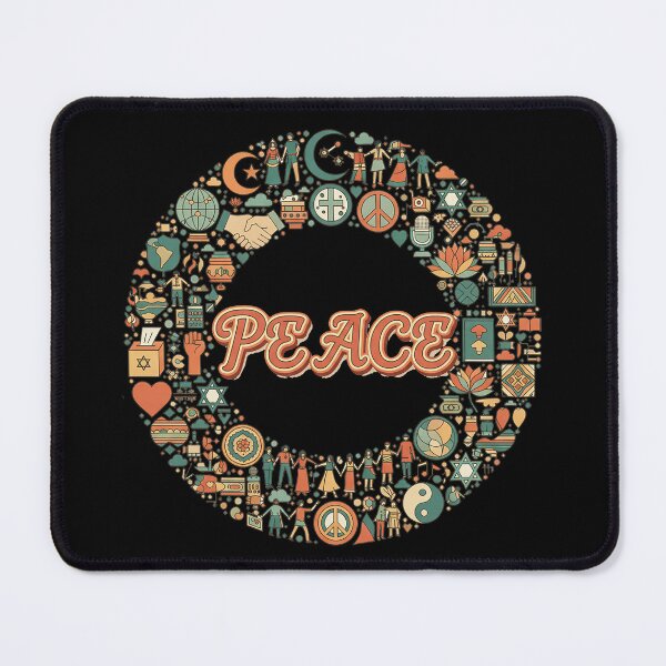 Item preview, Retro Peace Mandala - A Symbol of Global Diversity and Kindness designed and sold by Mandeville Photography.