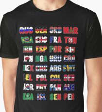 Russia 2018 qualified teams Graphic T-Shirt