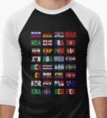Russia 2018 qualified teams Men's Baseball ¾ T-Shirt