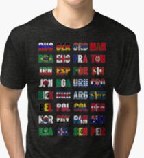 Russia 2018 qualified teams Tri-blend T-Shirt
