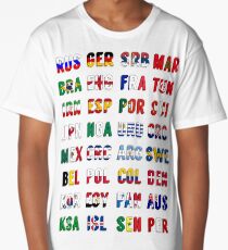 Russia 2018 qualified teams Long T-Shirt