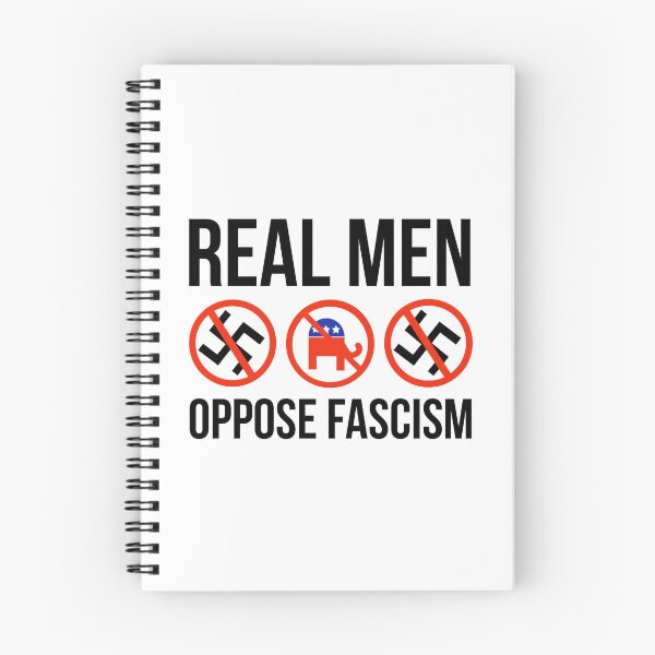 Item preview, Real men oppose fascism  designed and sold by Rachel the Artist .