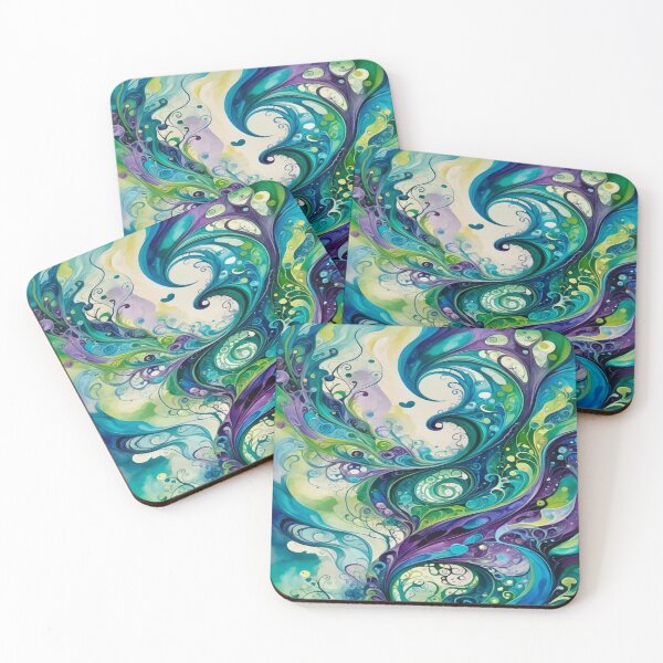 Item preview, Green Swirls designed and sold by ViaARTfactory.