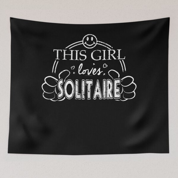 Item preview, Girl Loves Solitaire designed and sold by shoppzee.